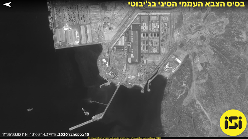 בסיס הצבא העממי הסיני בג'יבוטי. צילום: ImageSat International - ISI