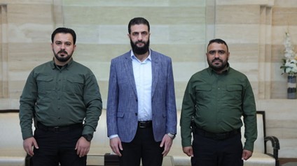 בולאד ואלג'אסם בפגישה עם אחמד אלשרע. מקור: https://x.com/Seyfebubekir/status/1868722891241799744