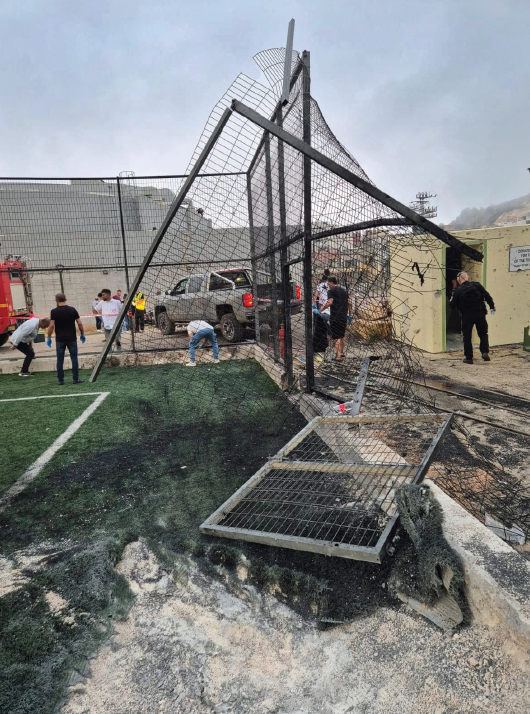זירת הפיגוע במג'דל שמס, 2024 . גורמי הטרור אימצו אסטרטגיה של התשה שאינה שואפת להכרעה צבאית מלכתחילה. צילום: דו"ץ