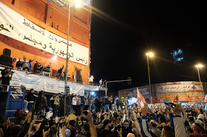 הפגנה בטריפולי, שנחשבה למקור מרכזי של אנרגיה במחאה הלבנונית. 2 בנובמבר 2019